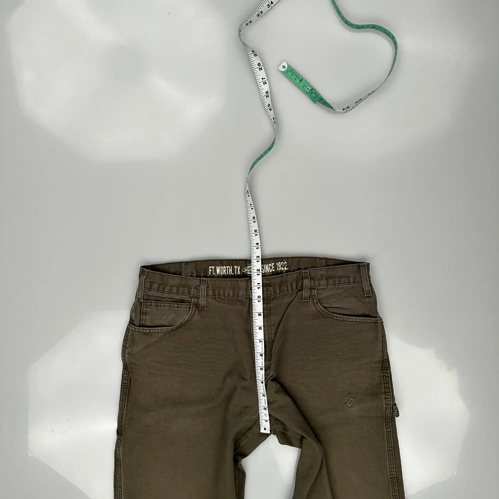 Dickies Carpenter Trousers - 34W 30L Brown Cotton - Image 4