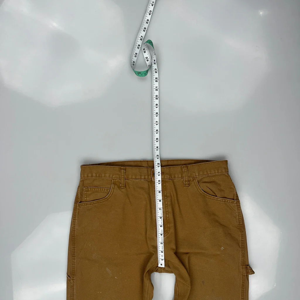 Dickies Carpenter Trousers - 34W 30L Brown Cotton - Image 4