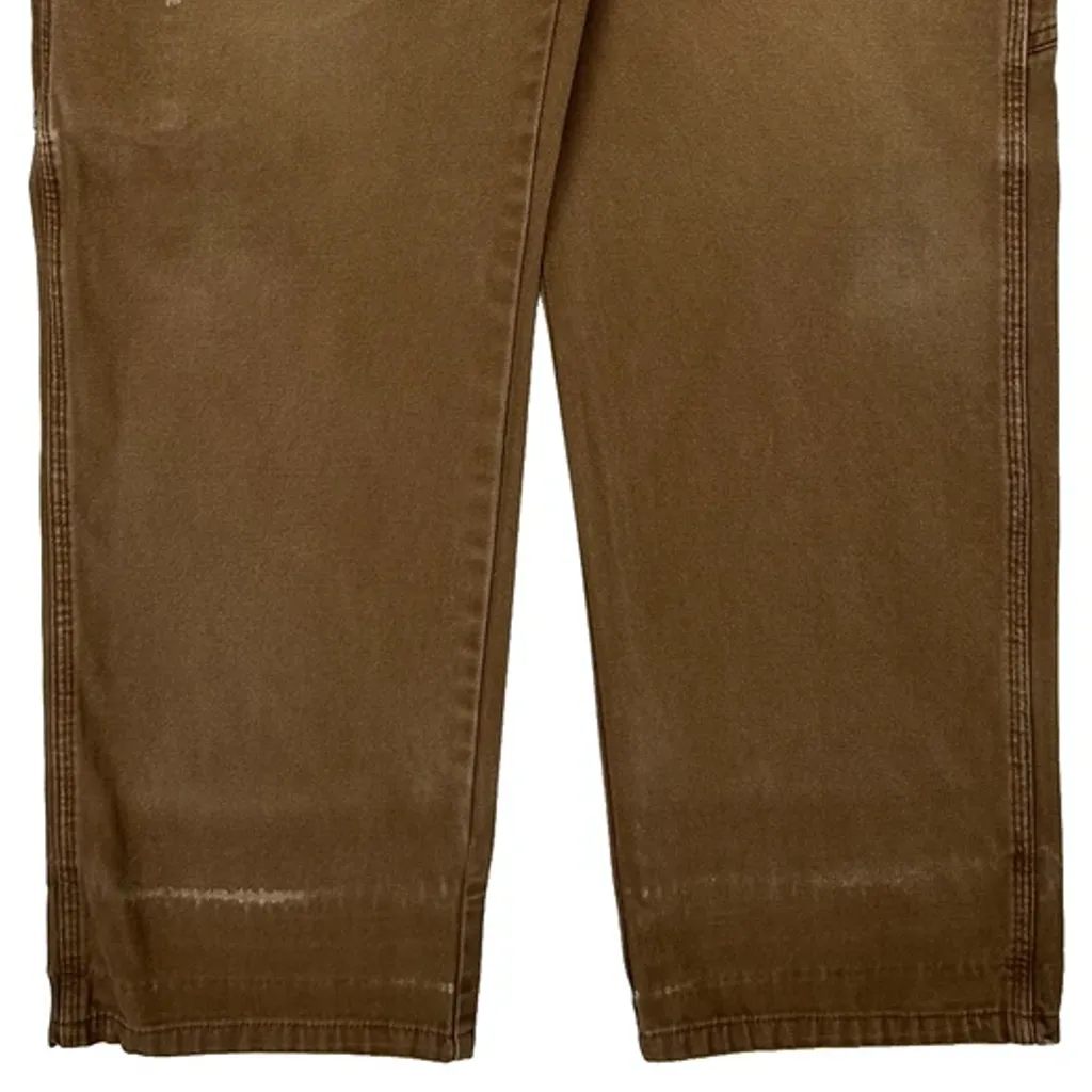 Dickies Carpenter Trousers - 34W 29L Brown Cotton - Image 9