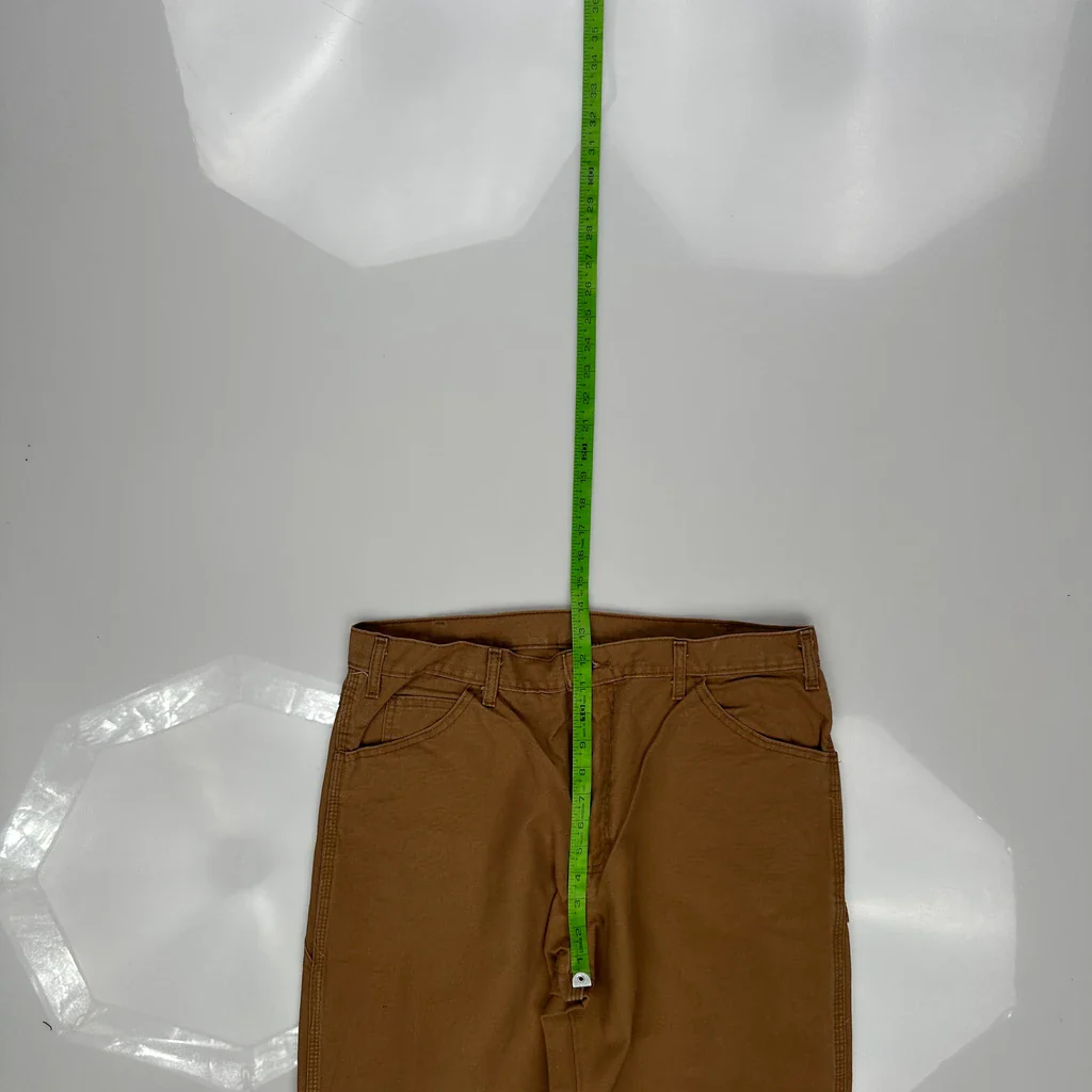 Dickies Carpenter Trousers - 34W 34L Brown Cotton - Image 4
