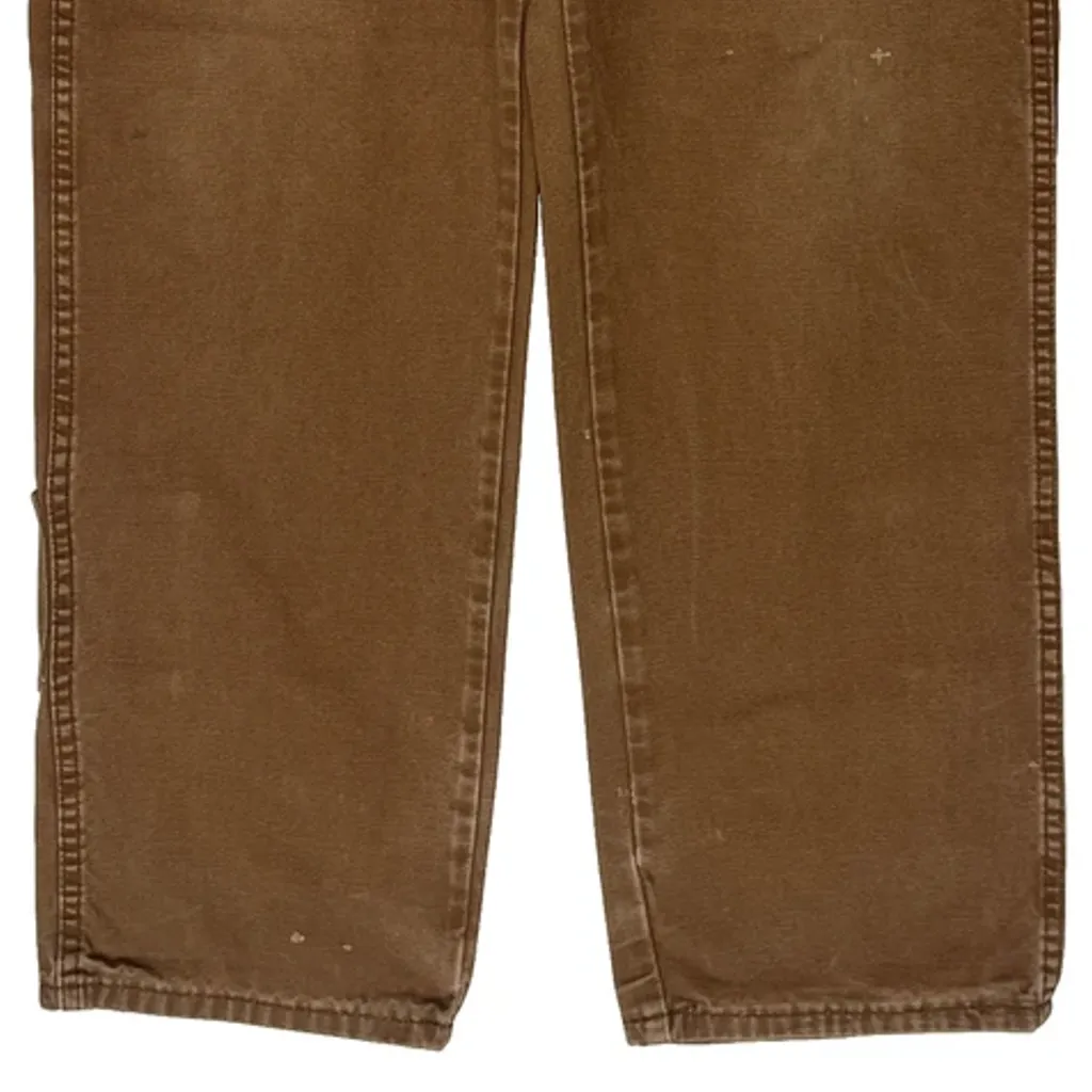 Dickies Carpenter Trousers - 35W 31L Brown Cotton - Image 10