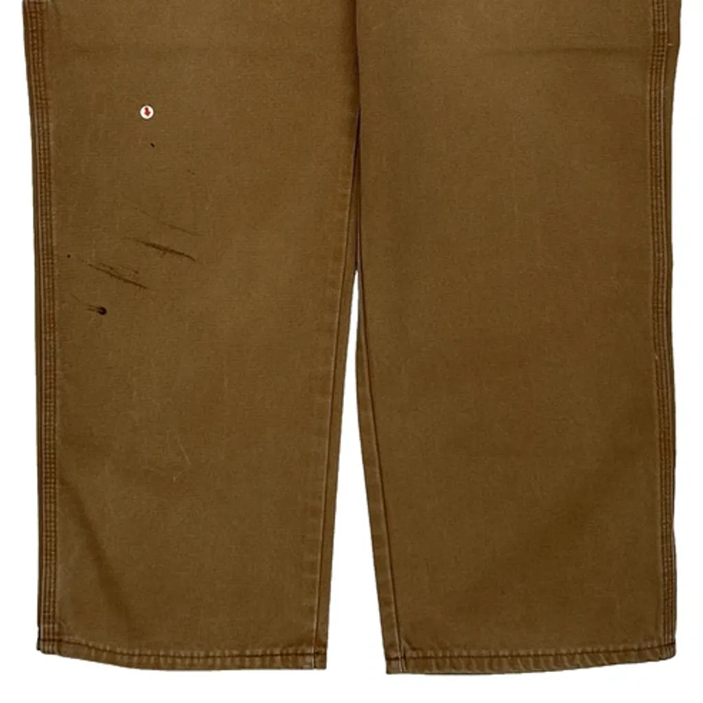 Dickies Carpenter Trousers - 35W 29L Brown Cotton - Image 11