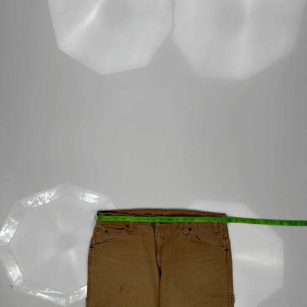 Dickies Carpenter Trousers - 35W 29L Brown Cotton - Image 4