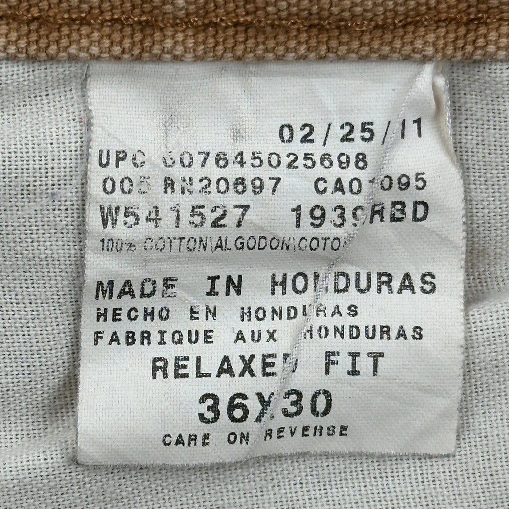 Dickies Carpenter Trousers - 35W 29L Brown Cotton - Image 7