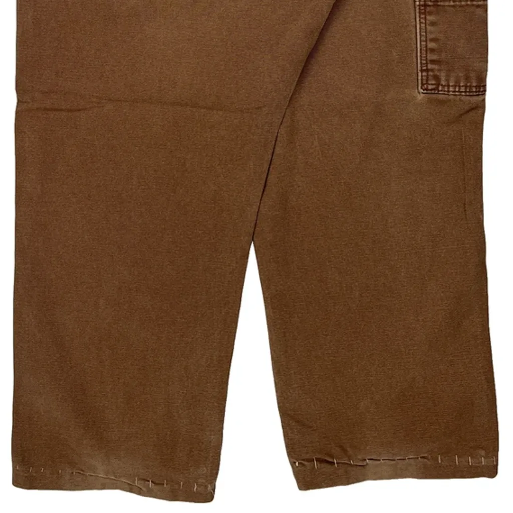 Dickies Carpenter Trousers - 36W 27L Brown Cotton - Image 7