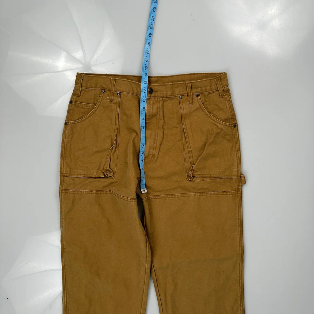 Dickies Carpenter Trousers - 36W 32L Brown Cotton - Image 4