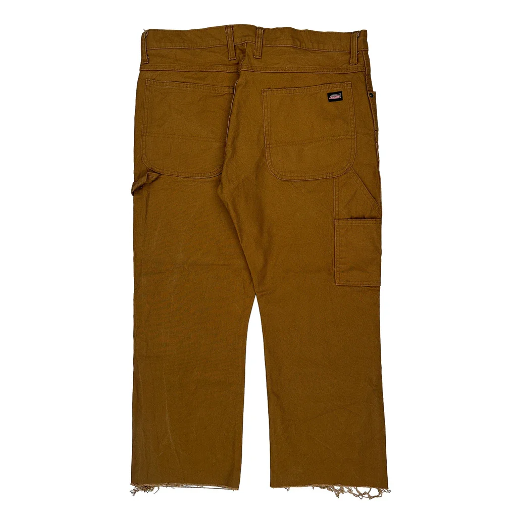 Dickies Carpenter Trousers - 36W 26L Brown Cotton
