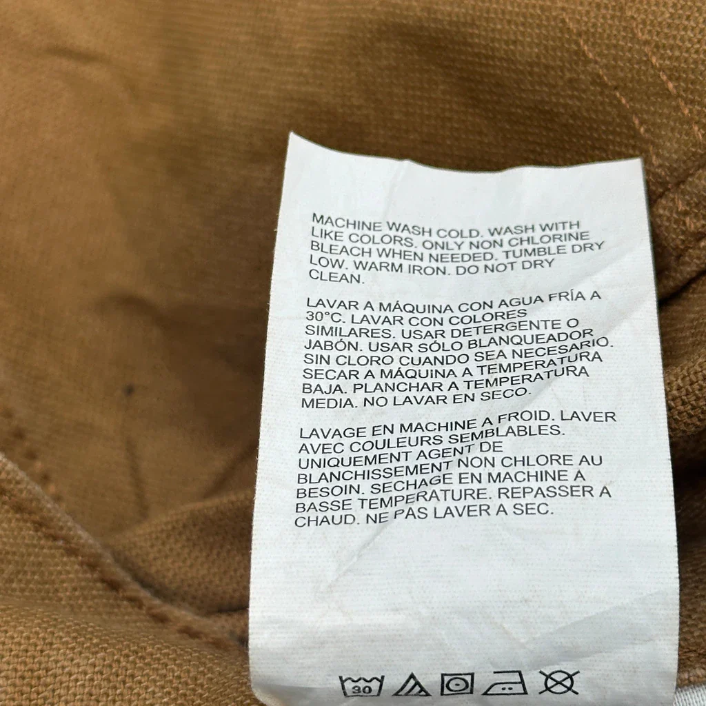 Dickies Carpenter Trousers - 36W 26L Brown Cotton - Image 7