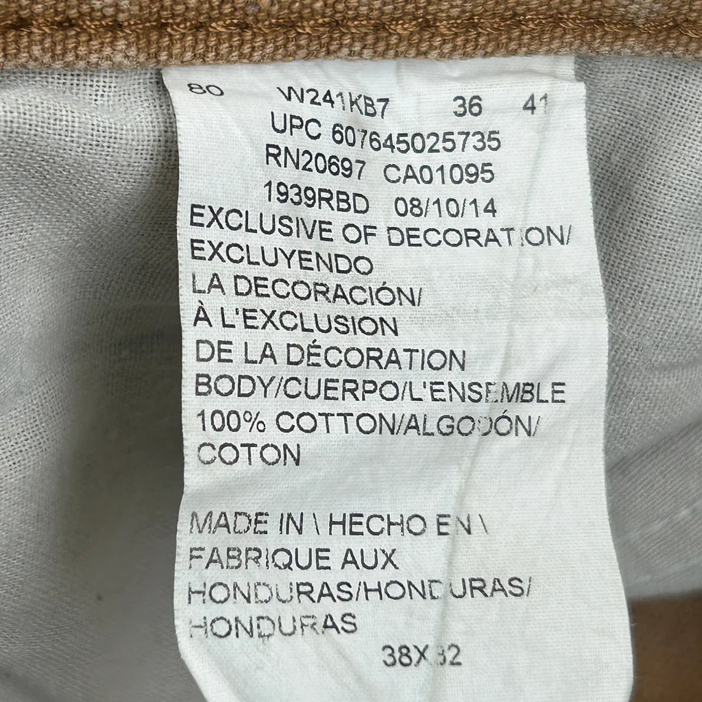 Dickies Carpenter Trousers - 36W 32L Brown Cotton - Image 6
