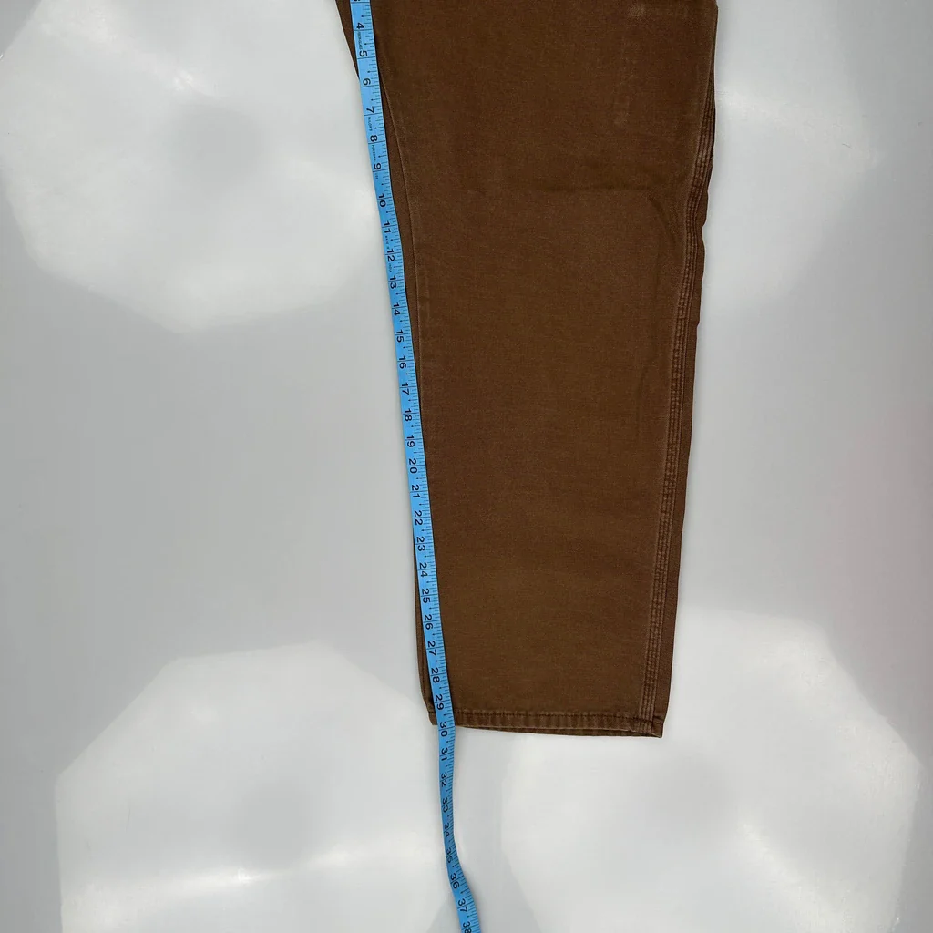 Dickies Carpenter Trousers - 36W 30L Brown Cotton - Image 5