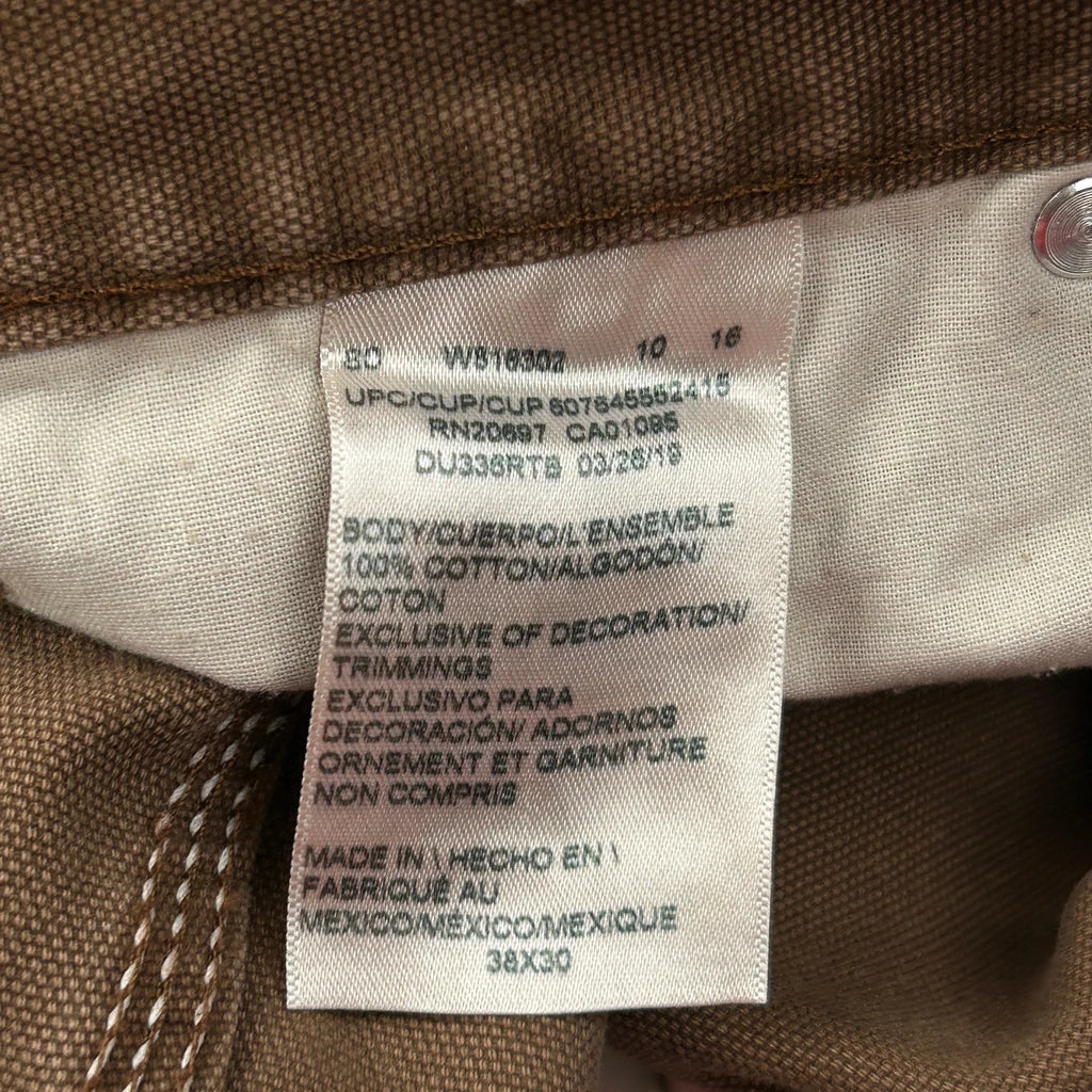 Dickies Carpenter Trousers - 36W 30L Brown Cotton - Image 6