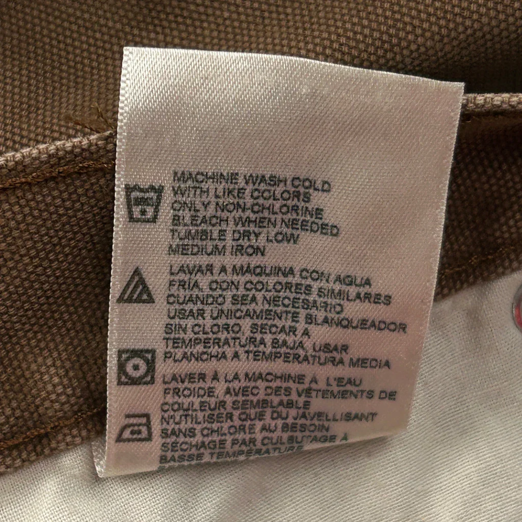 Dickies Carpenter Trousers - 36W 30L Brown Cotton - Image 7