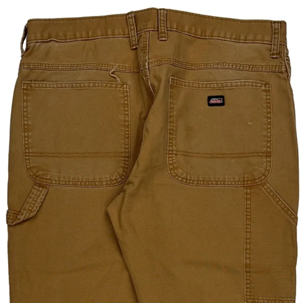 Dickies Carpenter Trousers - 36W 28L Brown Cotton - Image 7