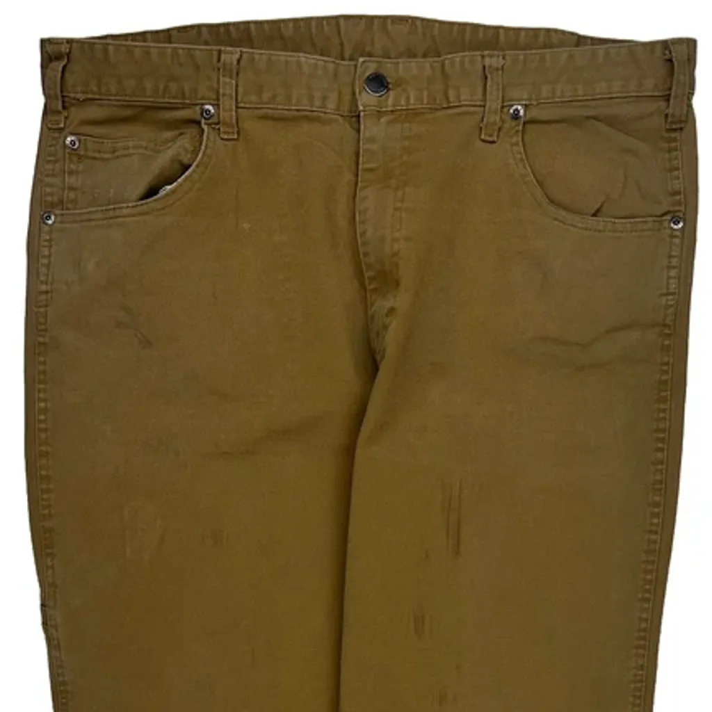 Dickies Carpenter Trousers - 36W 31L Brown Cotton - Image 10