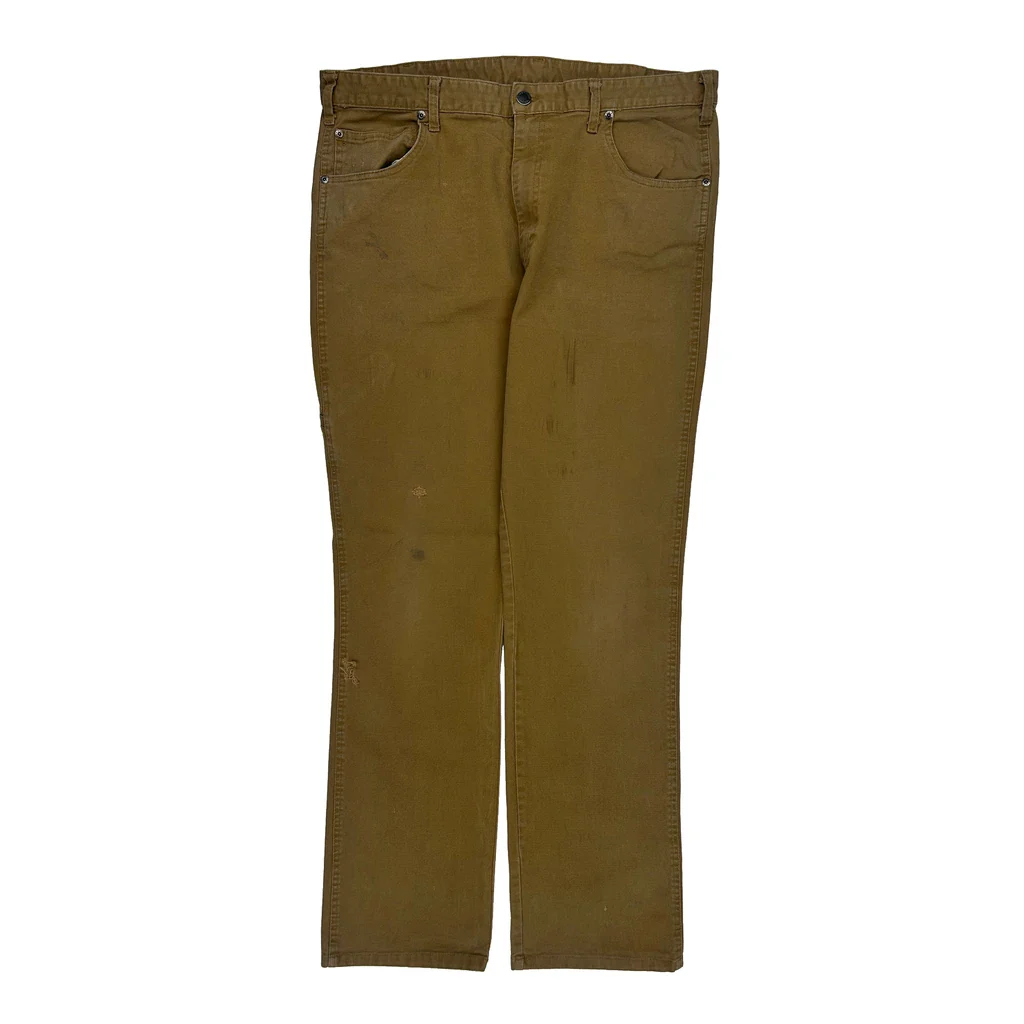 Dickies Carpenter Trousers - 36W 31L Brown Cotton - Image 2