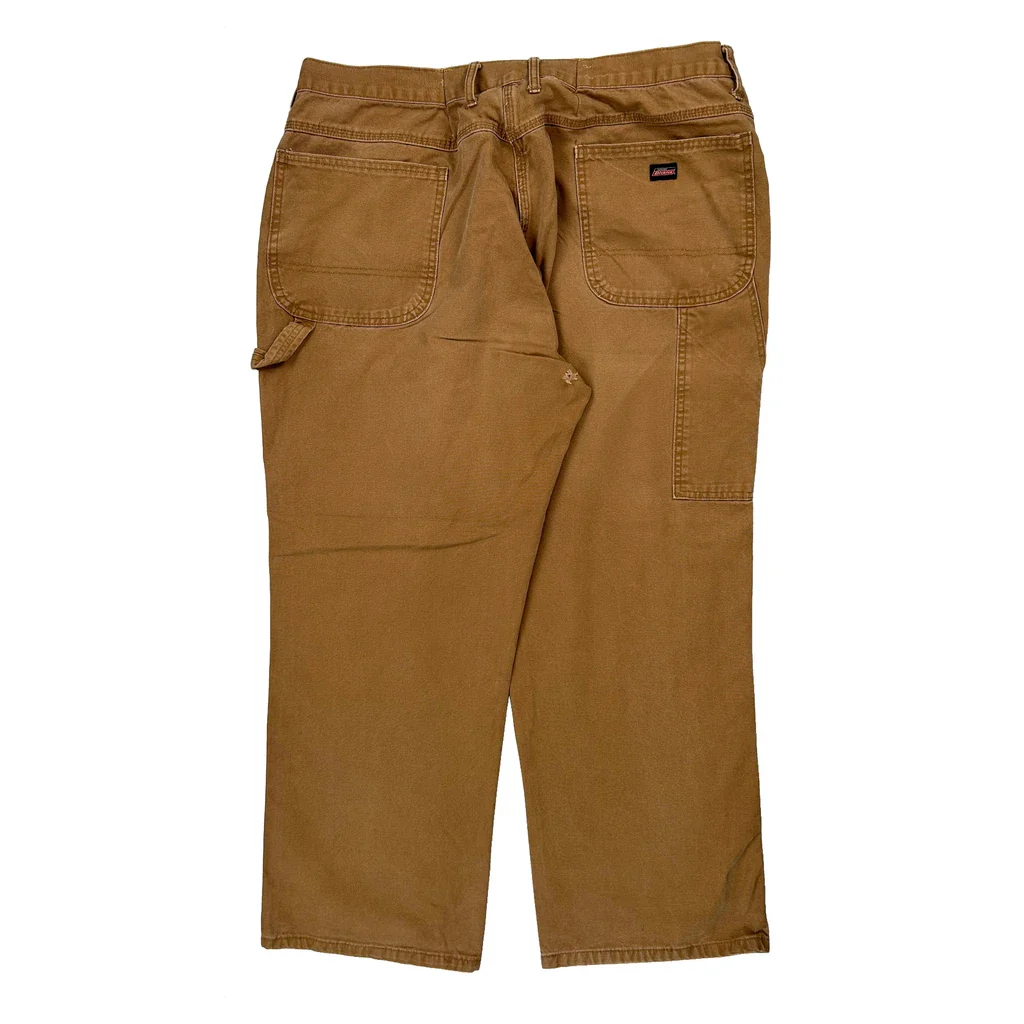 Dickies Carpenter Trousers - 36W 28L Brown Cotton