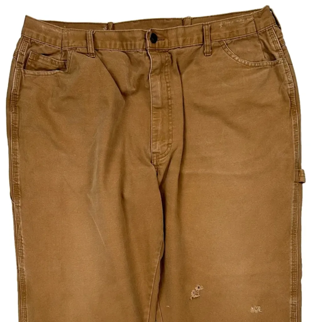 Dickies Carpenter Trousers - 36W 28L Brown Cotton - Image 9
