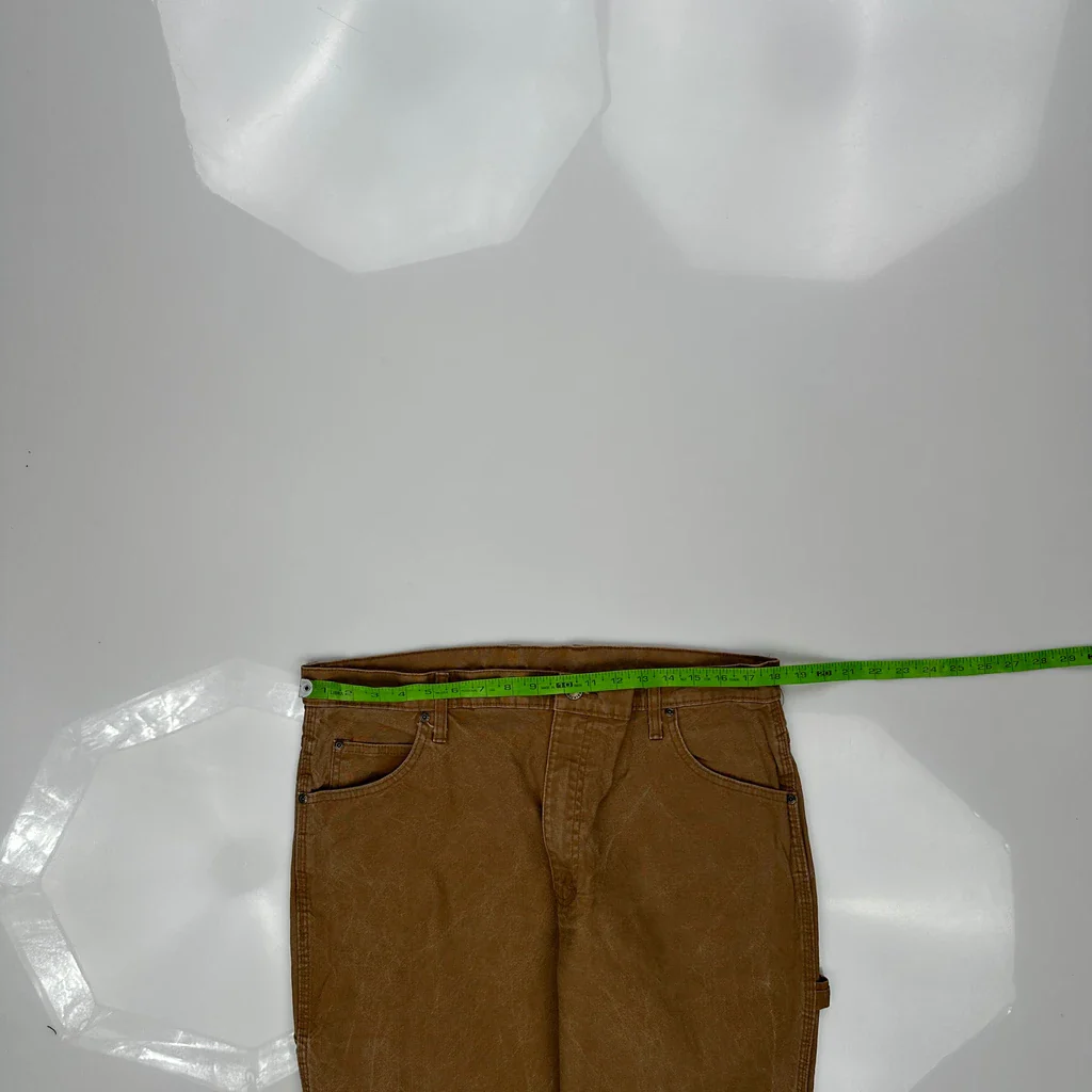 Dickies Carpenter Trousers - 36W 30L Brown Cotton - Image 3