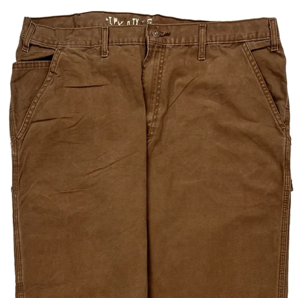 Dickies Carpenter Trousers - 38W 32L Brown Cotton - Image 9