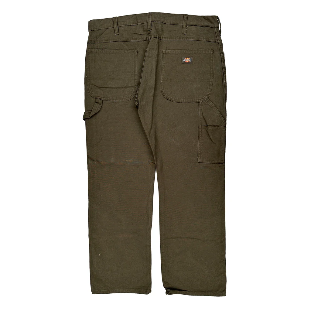 Dickies Carpenter Trousers - 38W 29L Brown Cotton
