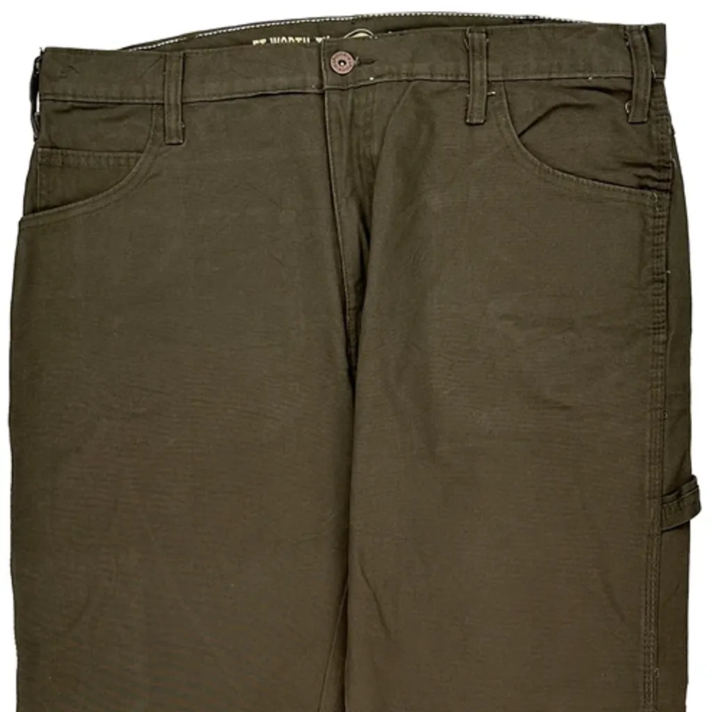 Dickies Carpenter Trousers - 38W 29L Brown Cotton - Image 10