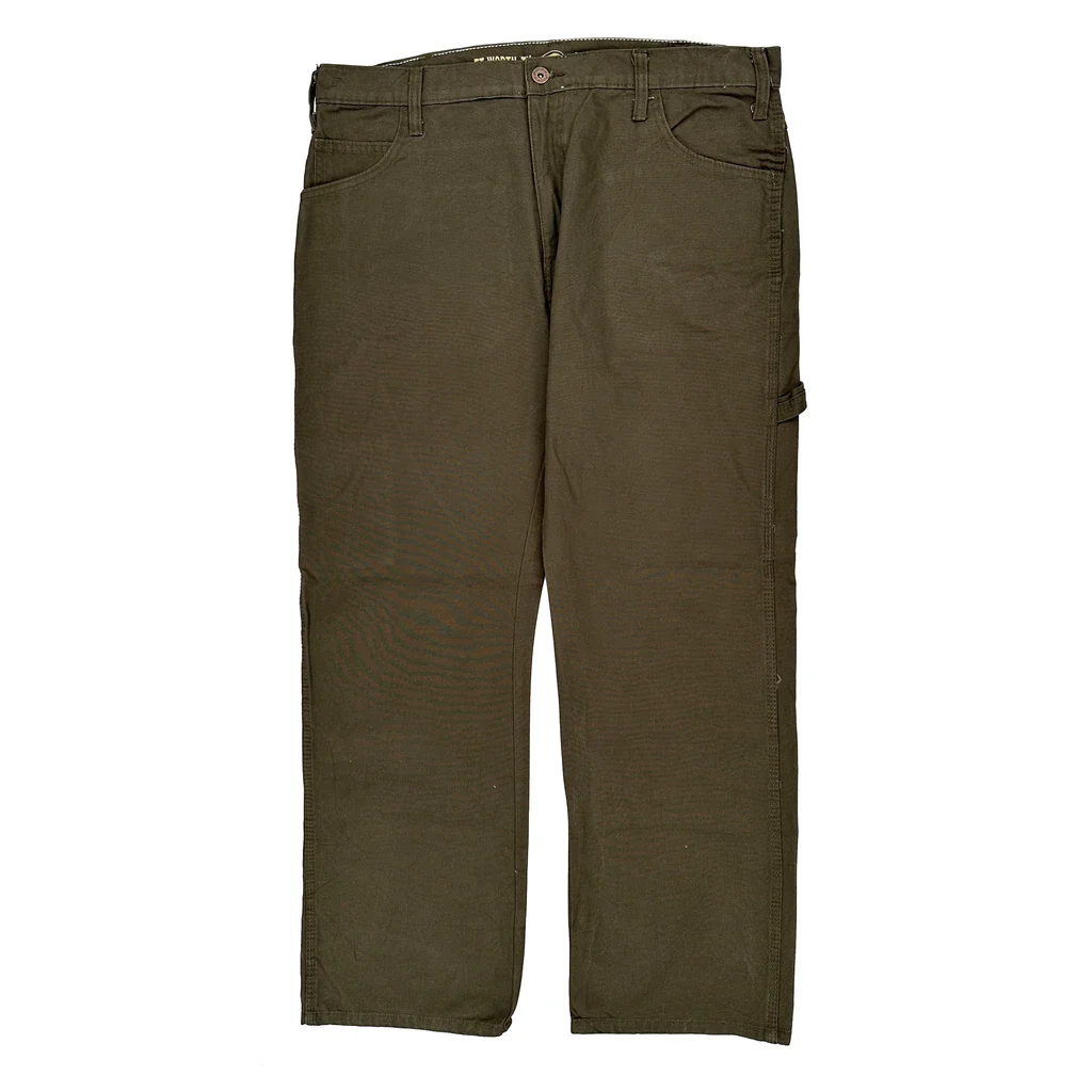 Dickies Carpenter Trousers - 38W 29L Brown Cotton - Image 2