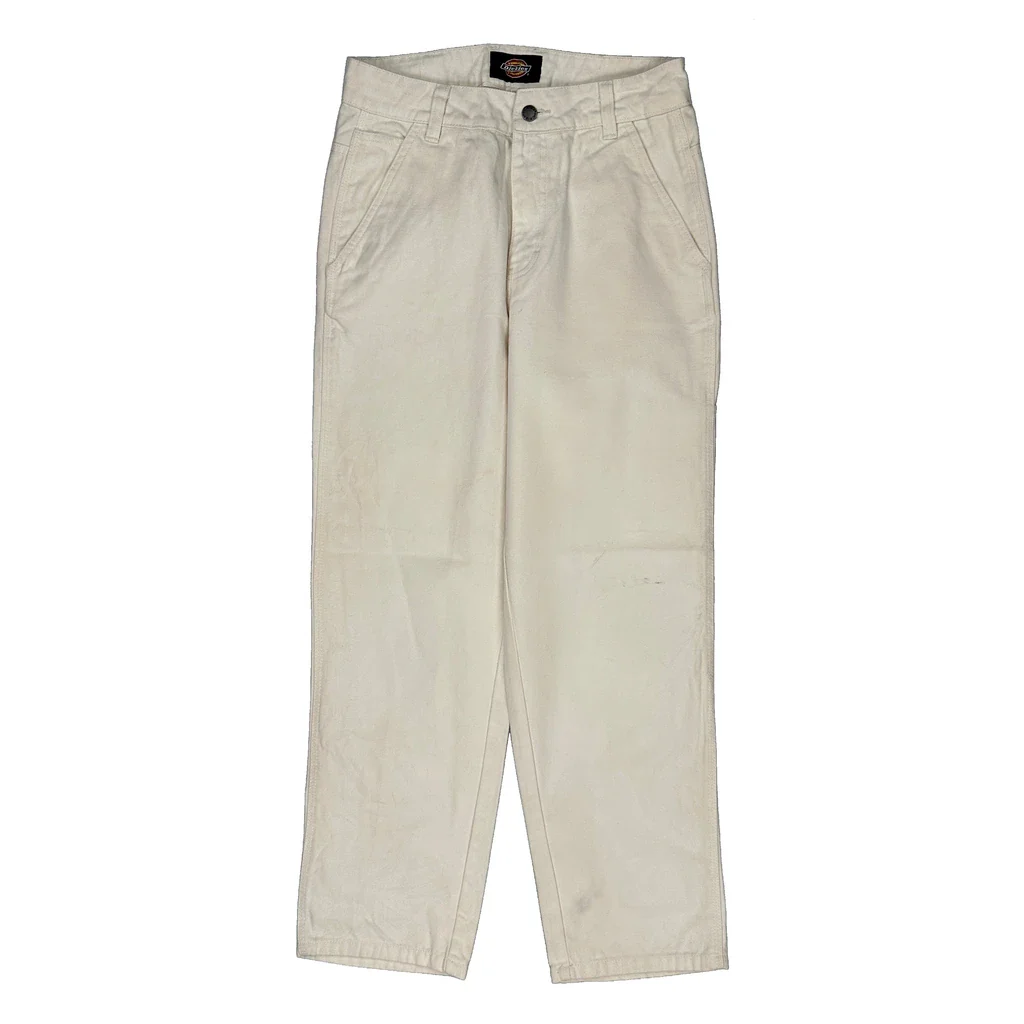 Dickies Carpenter Trousers - 30W 29L Cream Cotton - Image 2