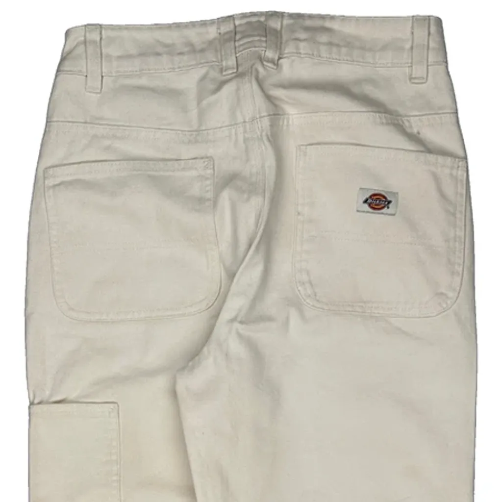 Dickies Carpenter Trousers - 30W 29L Cream Cotton - Image 6