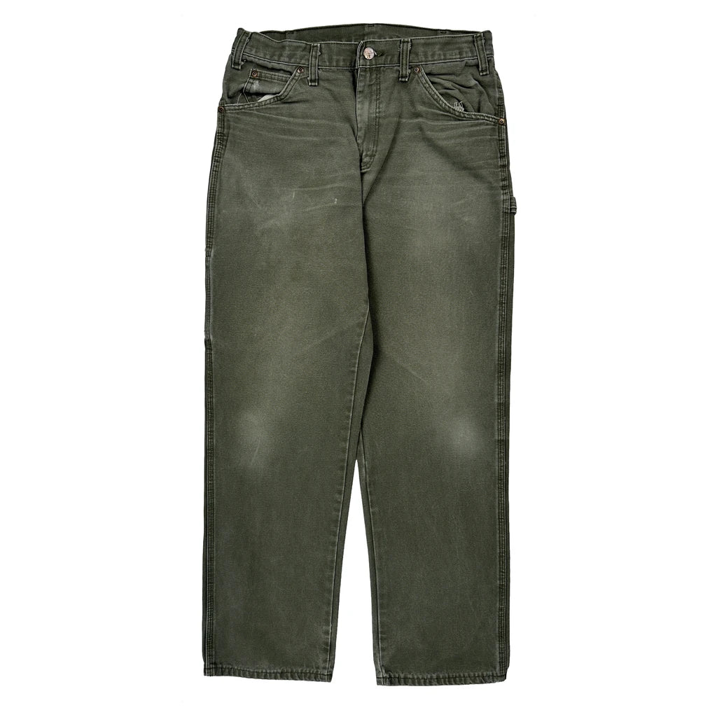 Dickies Carpenter Trousers - 30W 31L Green Cotton - Image 2