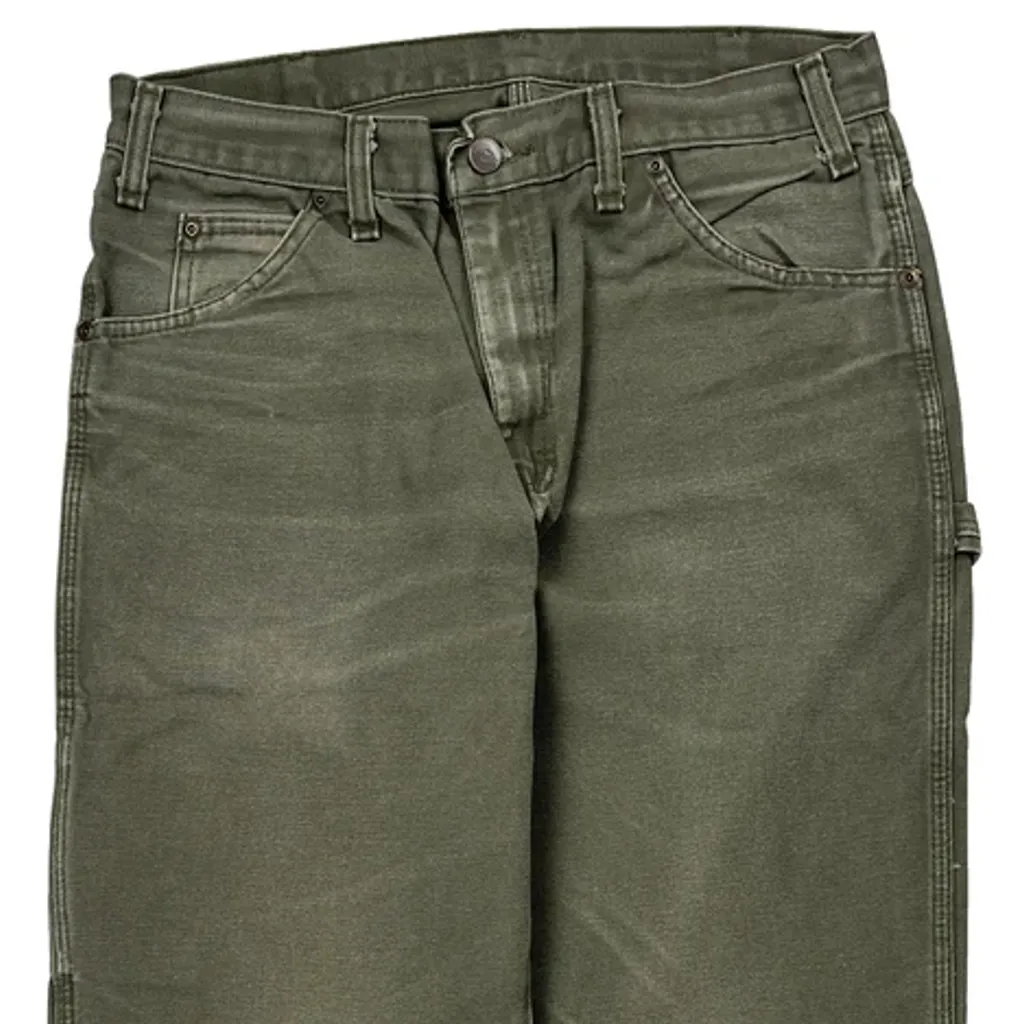 Dickies Carpenter Trousers - 31W 32L Green Cotton - Image 9