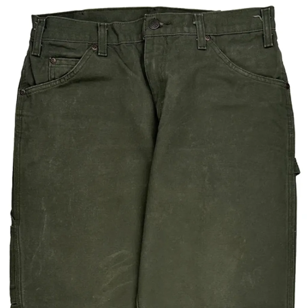 Dickies Carpenter Trousers - 31W 30L Green Cotton - Image 10