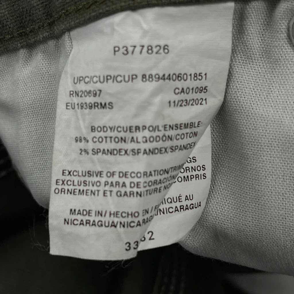 Dickies Carpenter Trousers - 32W 26L Green Cotton - Image 6