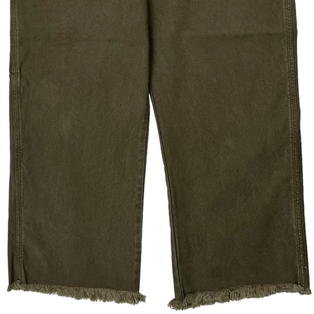 Dickies Carpenter Trousers - 32W 26L Green Cotton - Image 9