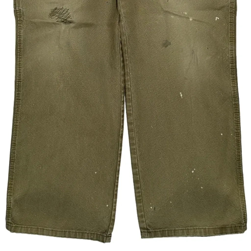 Dickies Carpenter Trousers - 32W 31L Green Cotton - Image 10