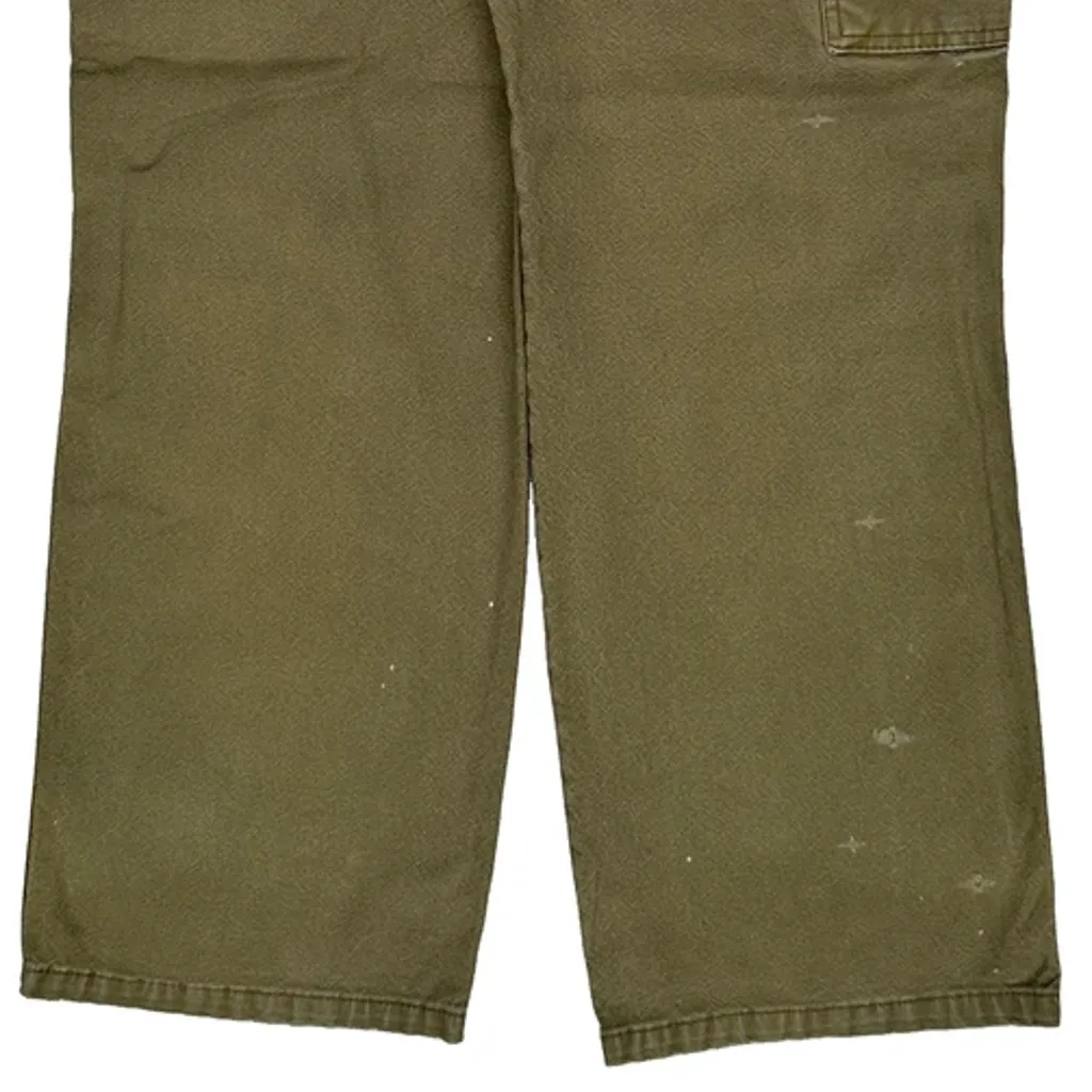 Dickies Carpenter Trousers - 32W 31L Green Cotton - Image 8