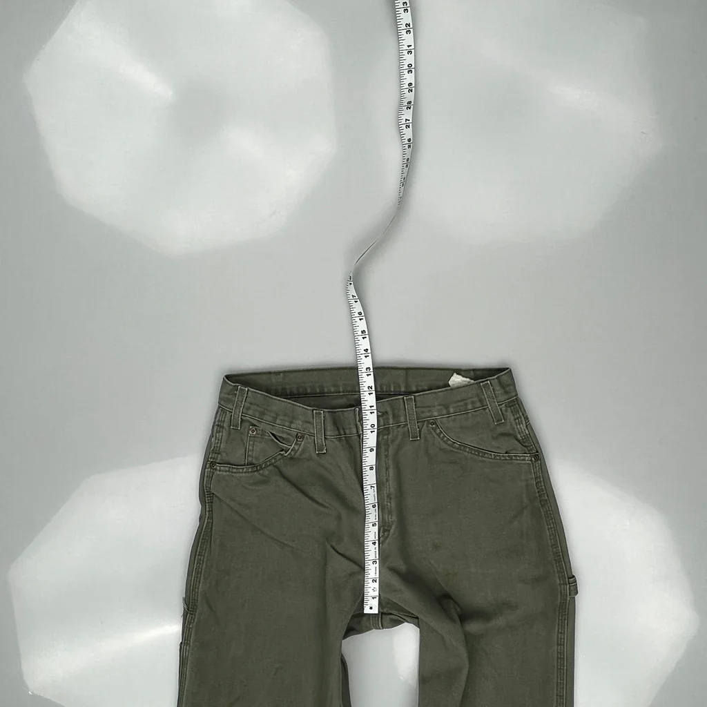 Dickies Carpenter Trousers - 32W 31L Green Cotton - Image 4