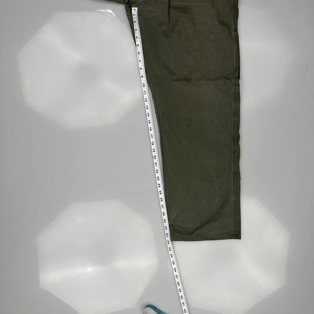 Dickies Carpenter Trousers - 36W 32L Green Cotton - Image 5