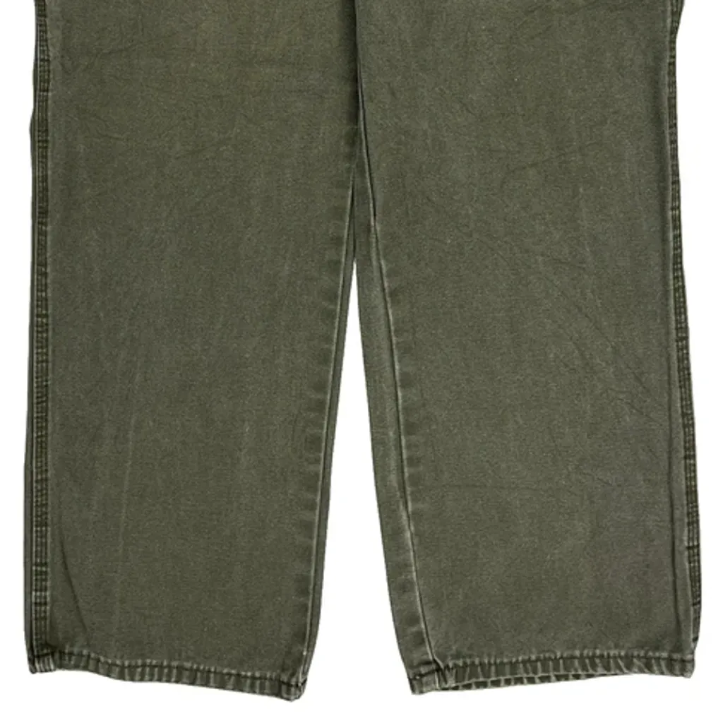 Dickies Carpenter Trousers - 36W 32L Green Cotton - Image 10
