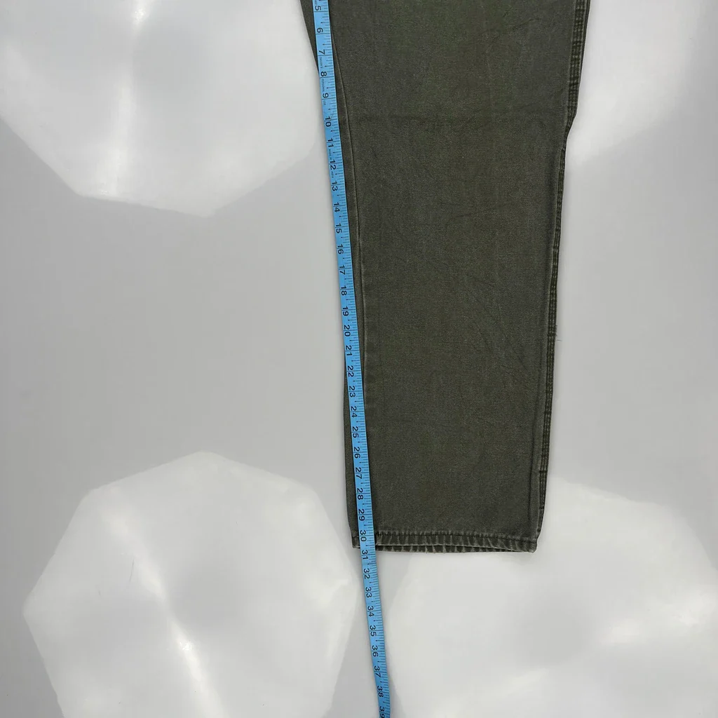 Dickies Carpenter Trousers - 36W 32L Green Cotton - Image 5