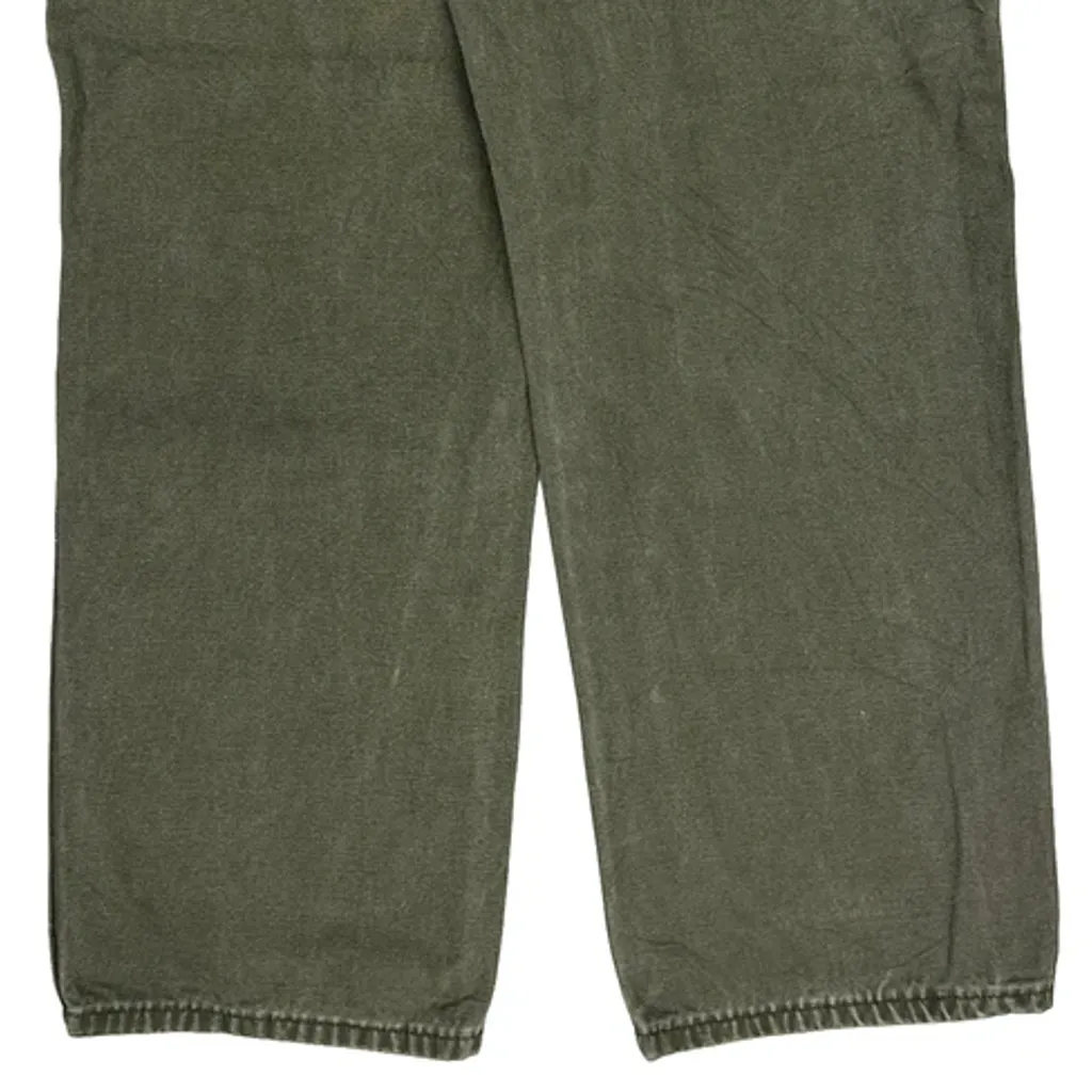 Dickies Carpenter Trousers - 36W 32L Green Cotton - Image 8