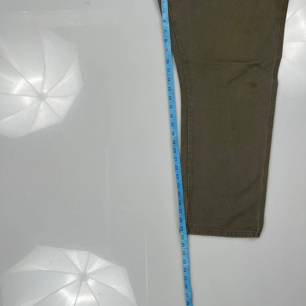 Dickies Carpenter Trousers - 36W 30L Green Cotton - Image 5