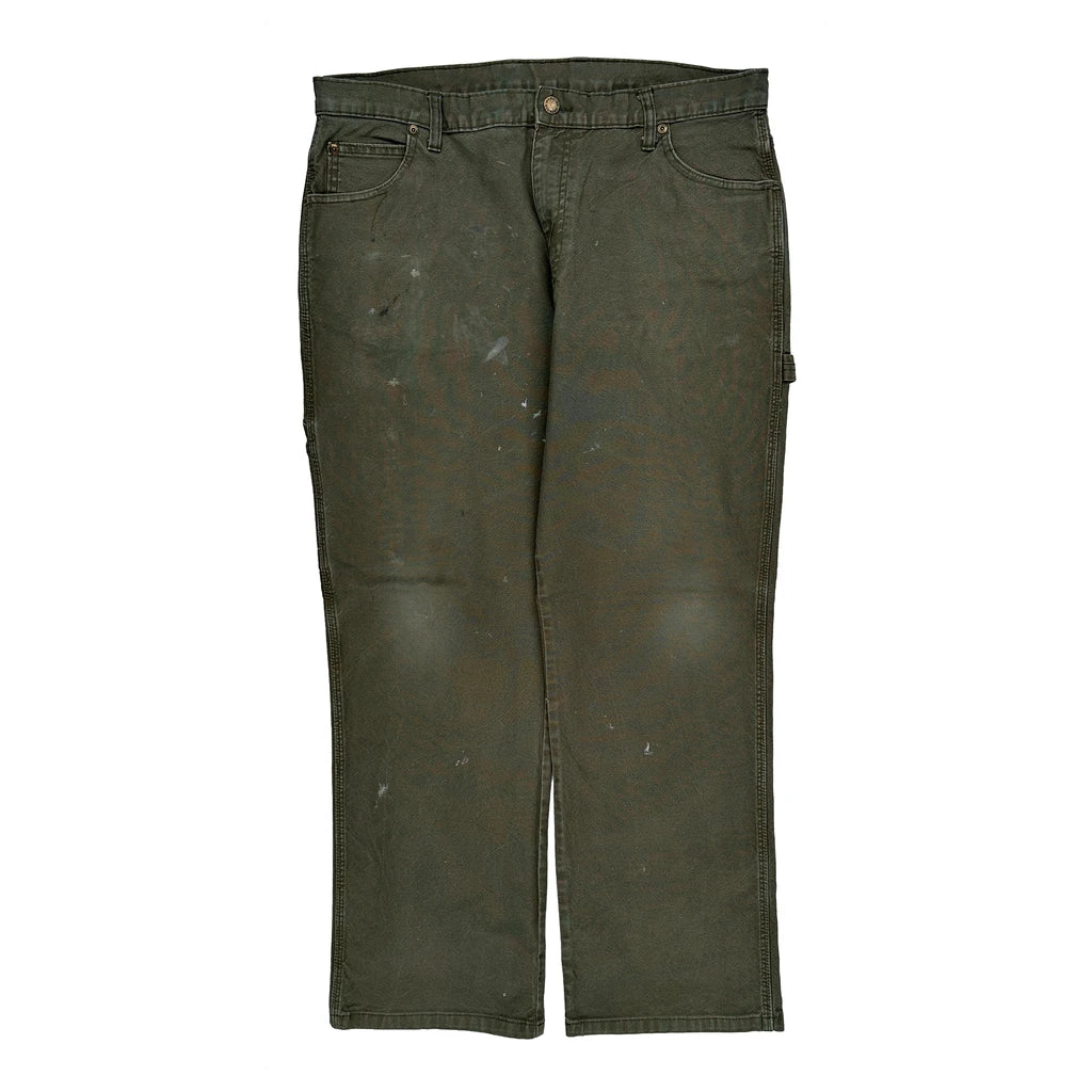 Dickies Carpenter Trousers - 36W 30L Green Cotton - Image 2