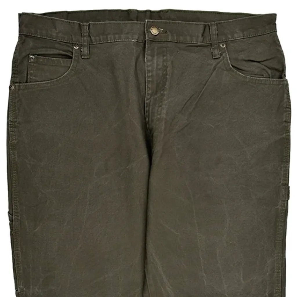 Dickies Carpenter Trousers - 38W 32L Green Cotton - Image 10