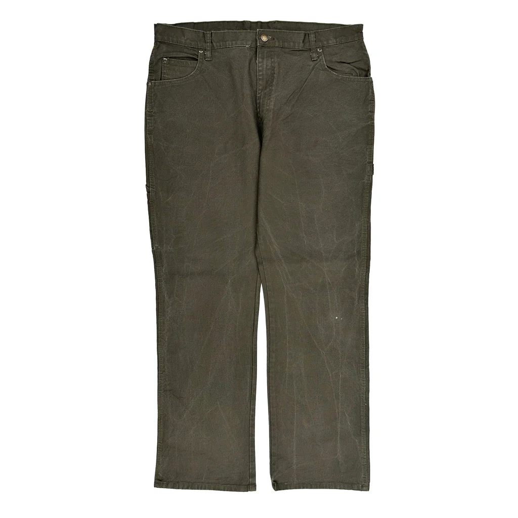 Dickies Carpenter Trousers - 38W 32L Green Cotton - Image 2