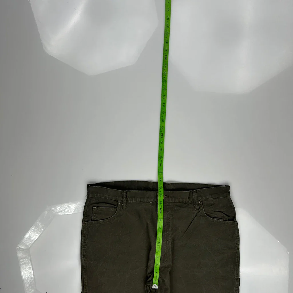 Dickies Carpenter Trousers - 38W 32L Green Cotton - Image 4
