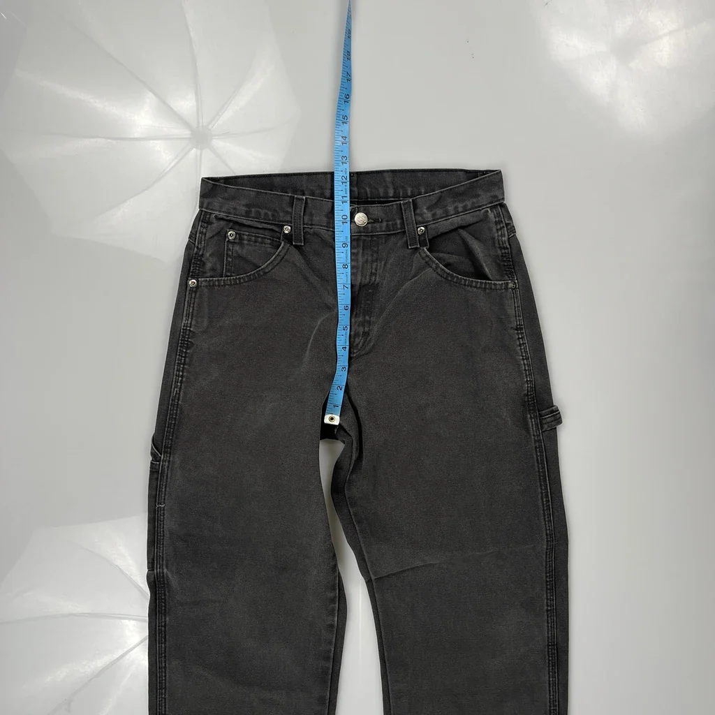 Dickies Carpenter Trousers - 29W 27L Grey Cotton - Image 3