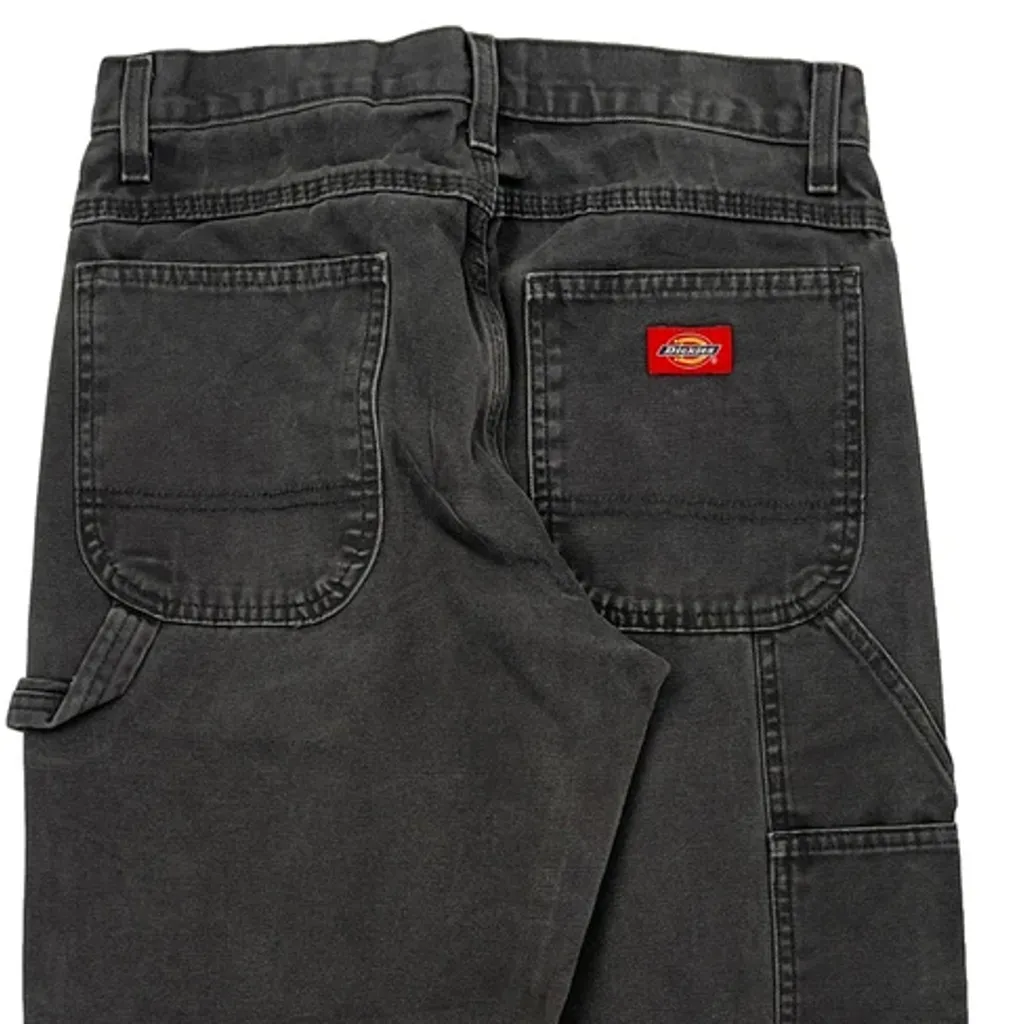 Dickies Carpenter Trousers - 29W 27L Grey Cotton - Image 7