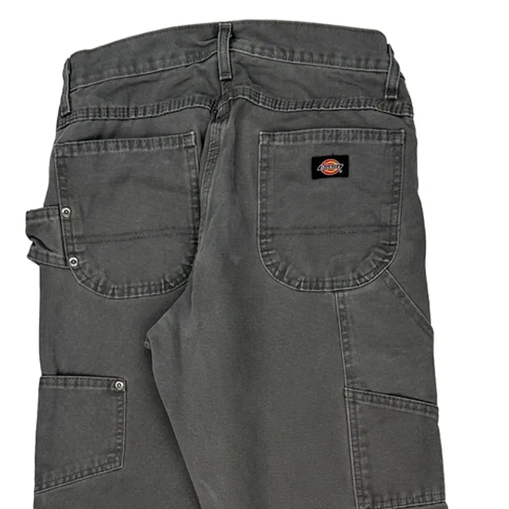 Dickies Carpenter Trousers - 30W 31L Grey Cotton - Image 7