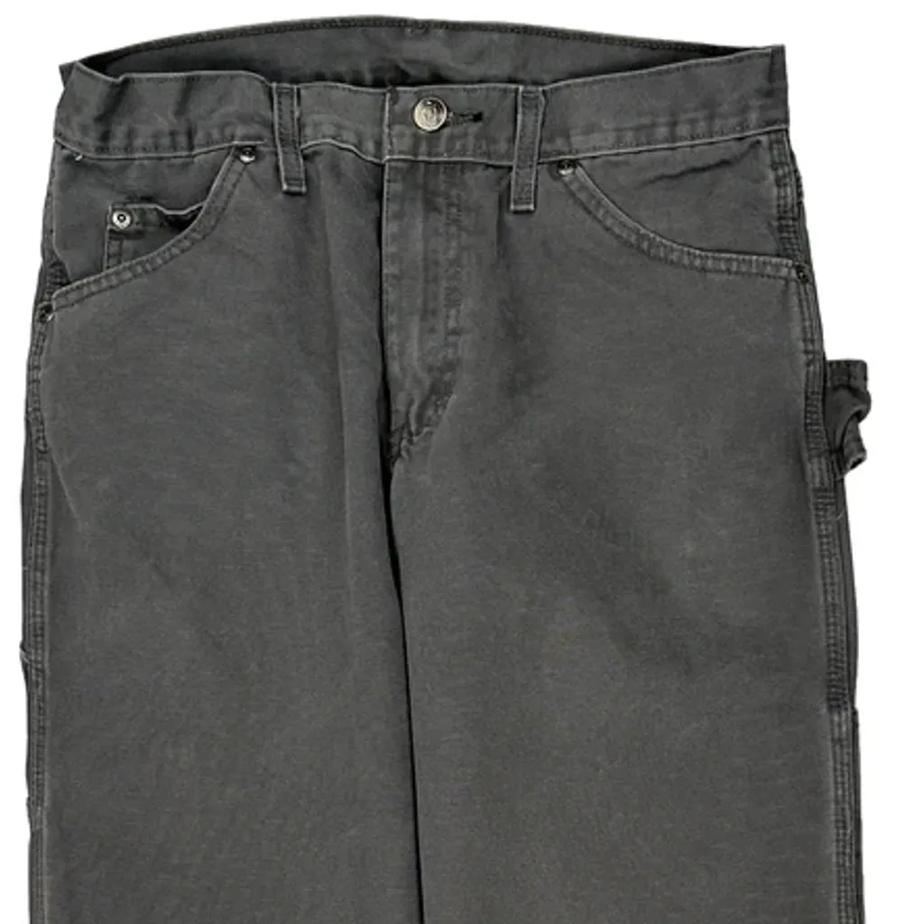 Dickies Carpenter Trousers - 30W 31L Grey Cotton - Image 9