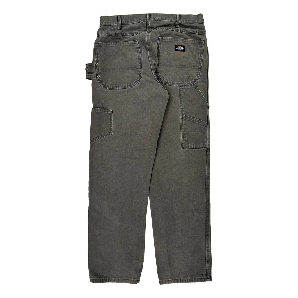 Dickies Carpenter Trousers - 30W 32L Grey Cotton